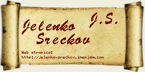 Jelenko Srećkov vizit kartica
